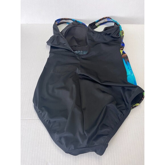 Great Lengths Women's Swimwear Black & Floral Print Size 10 - Picture 4 of 5